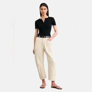 Nili lotan Shon pants linen blend barrel nwt $490 2